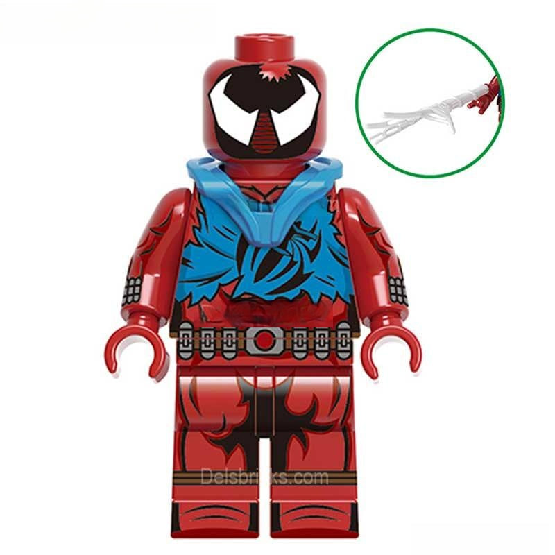 Scarlet Spider-Man Spider-verse Lego Marvel Minifigures Custom Toys 2