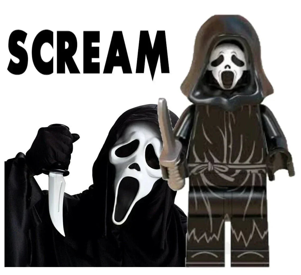 Scream Ghostface Minifigure Custom Horror Toys 1