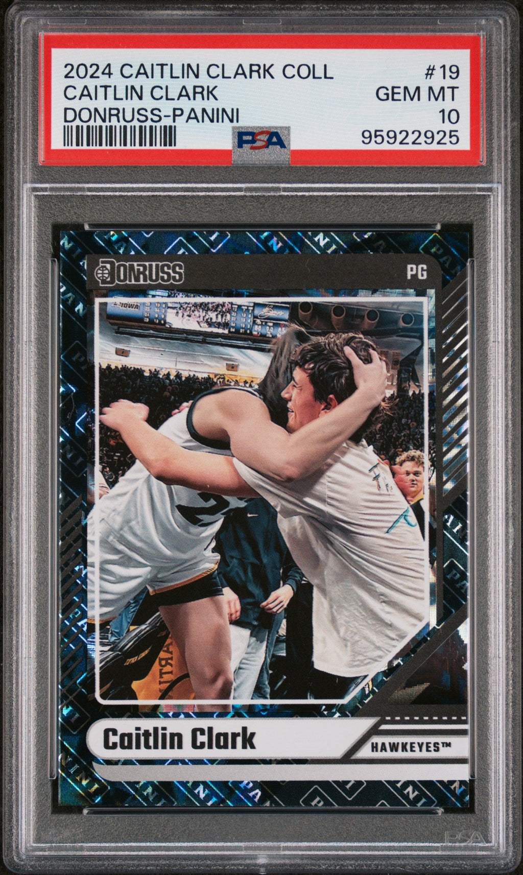 Graded 2024 Panini Caitlin Clark Collection Caitlin Clark #19 Donruss Panini Rookie RC Basketball Card PSA 10 Gem Mint