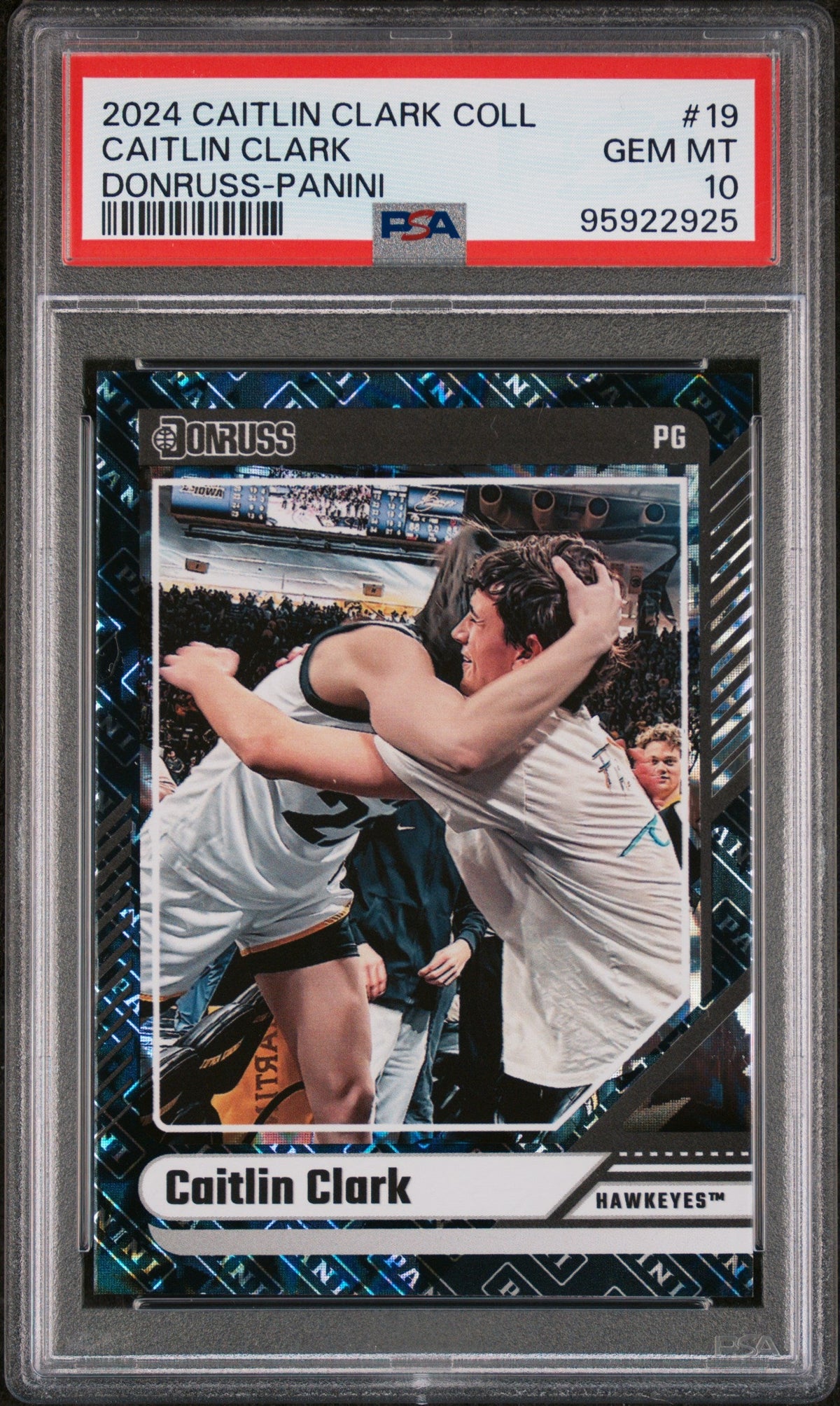 Graded 2024 Panini Caitlin Clark Collection Caitlin Clark #19 Donruss Panini Rookie RC Basketball Card PSA 10 Gem Mint