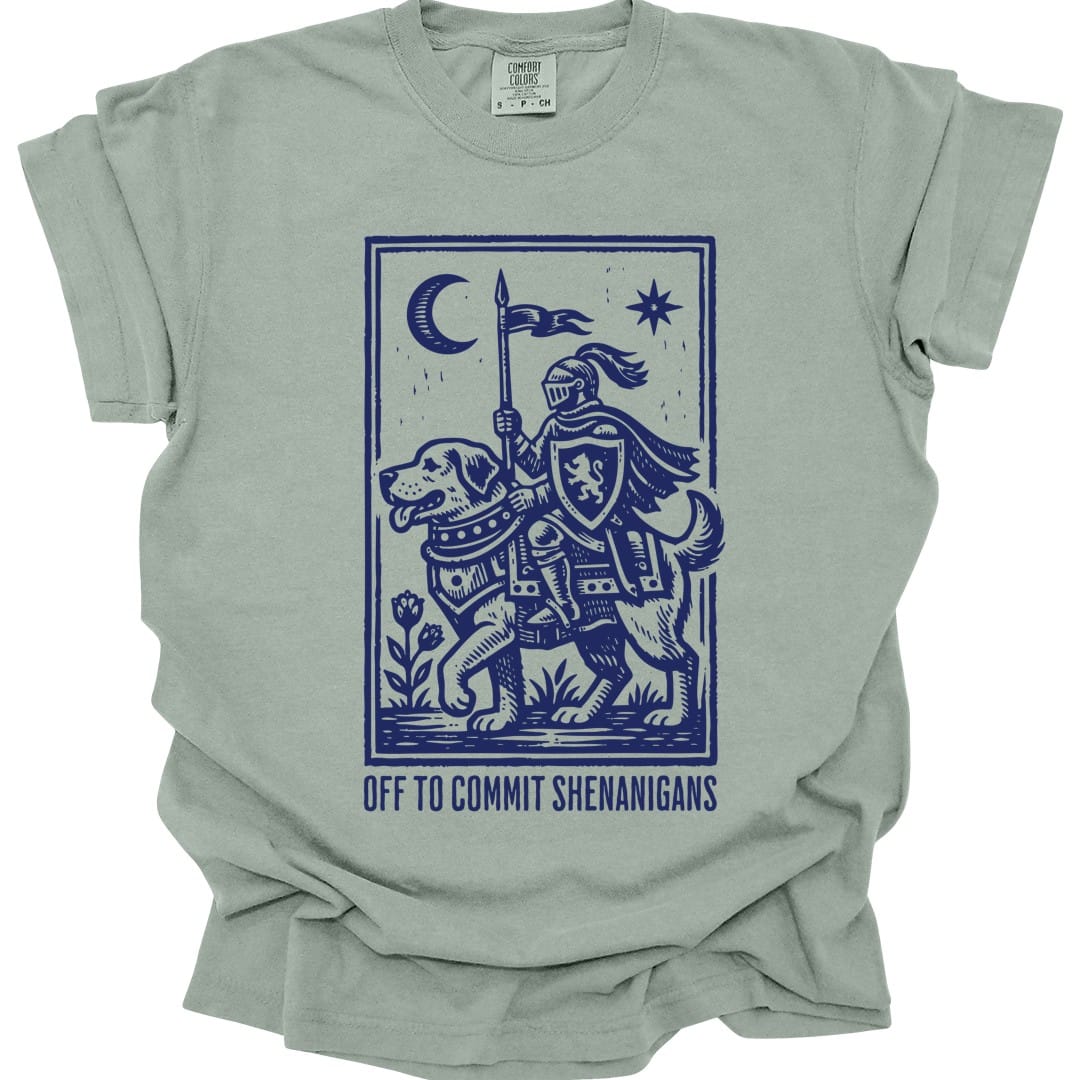 Shenanigans Knight Dog T-shirt - Comfort Colors