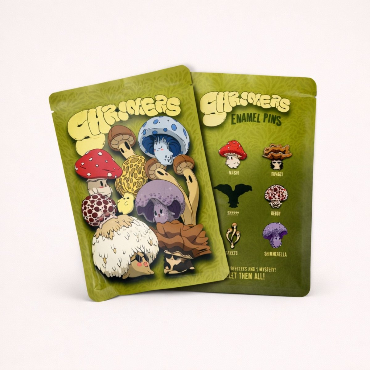 Shroomers Mushroom Enamel Pin Blind Bag