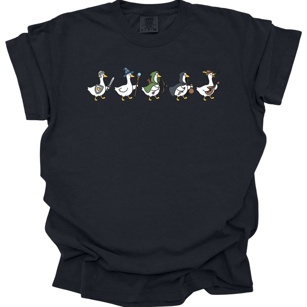 Silly Goose Adventurers Funny D&D T-Shirt - Comfort Colors