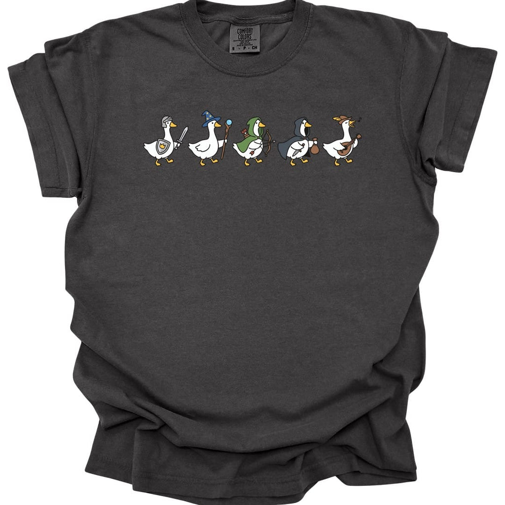 Silly Goose Adventurers Funny D&D T-Shirt - Comfort Colors