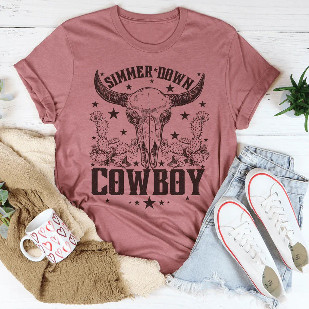 Simmer Down Cowboy Tee