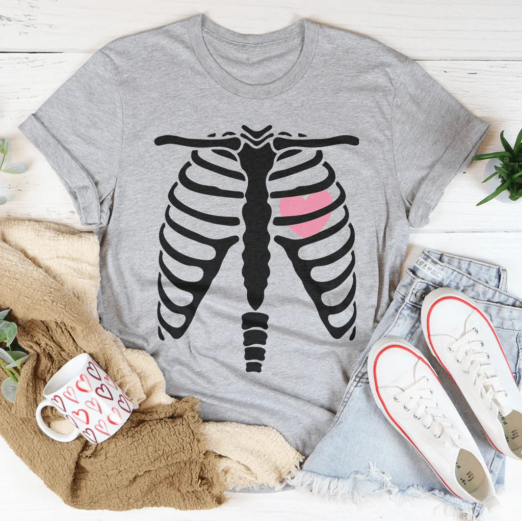 Skeleton With Heart Tee