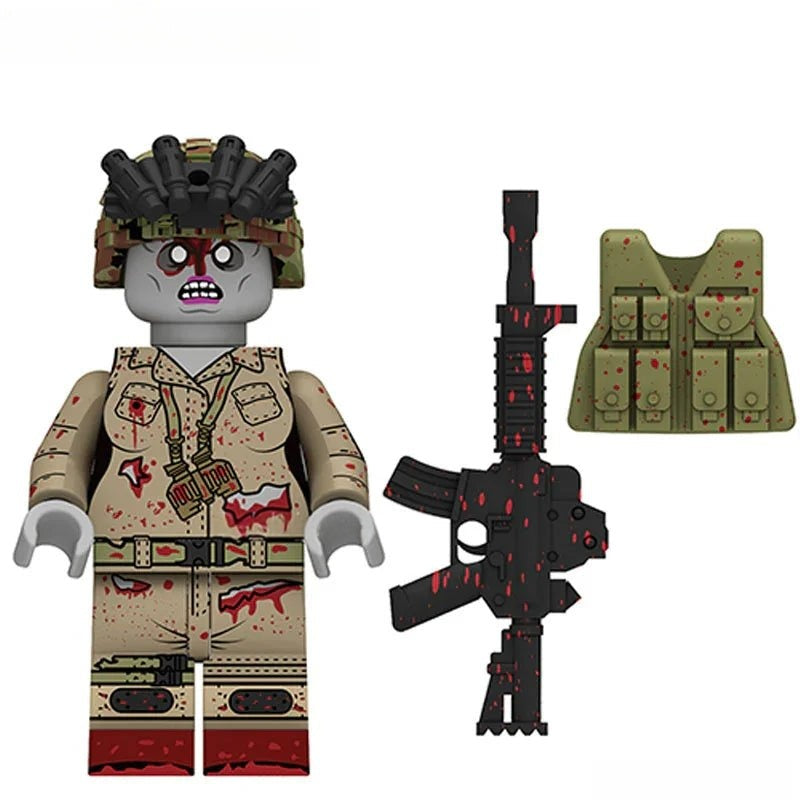 Soldier Zombie Minifigure Toy