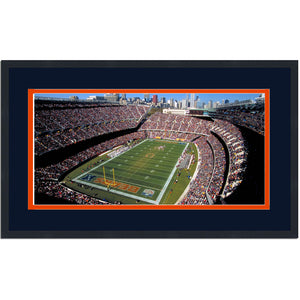 Framed Soldier Field Chicago Bears 16x24 Football Photo Professionally Matted