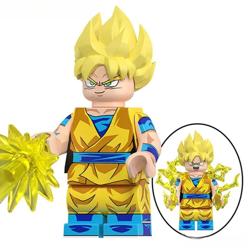 Son Goku Dragon Ball Z Super Lego Minifigures Best Custom Anime Toys G-12