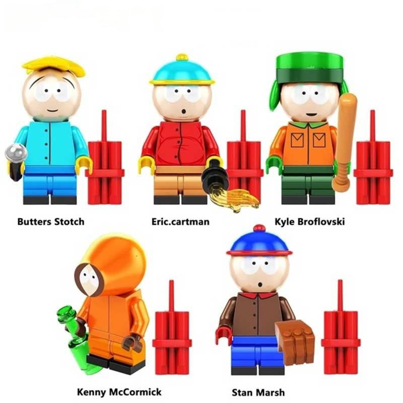 South Park LEGO Minifigures Set of 5 – Custom Cartoon Figures