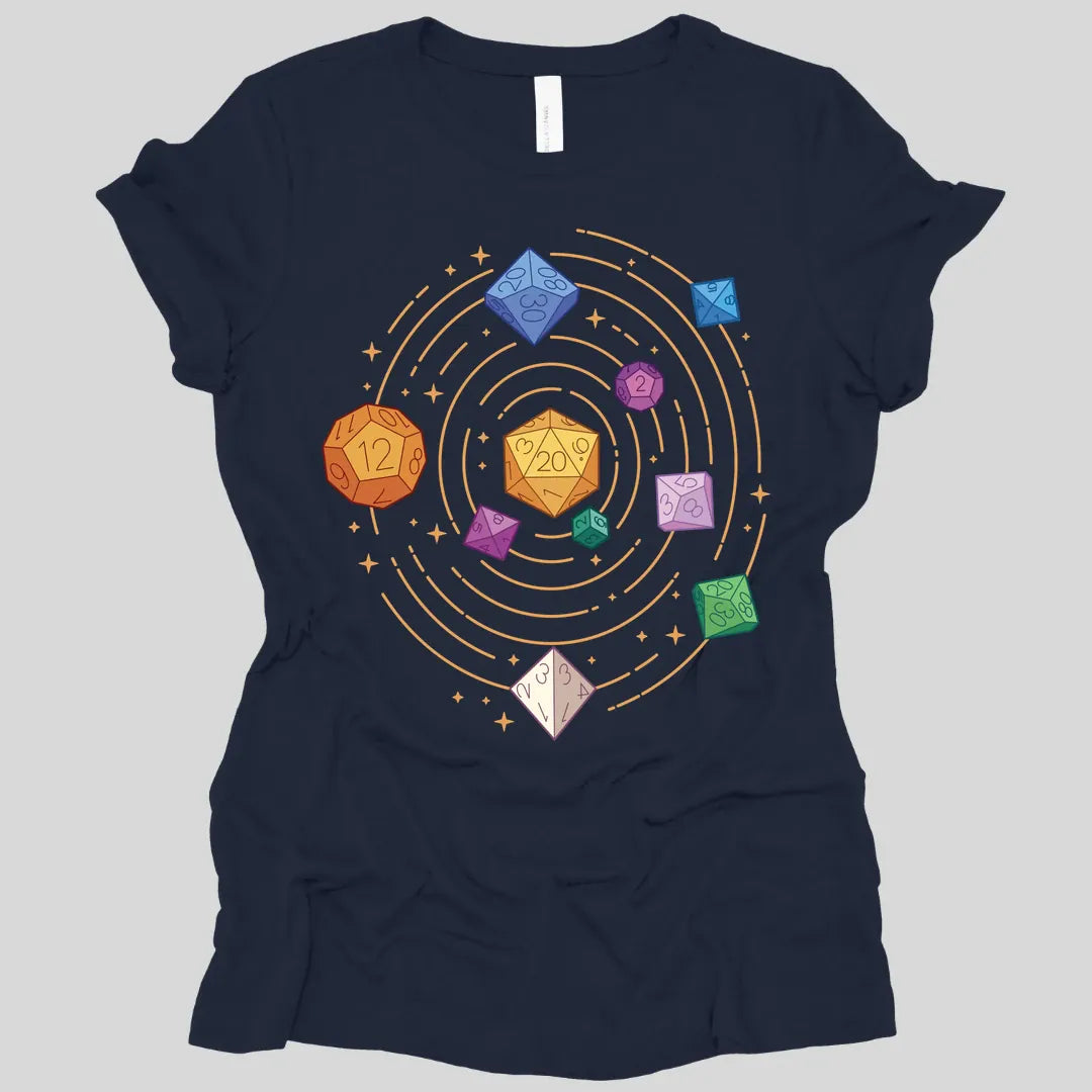 Space Dice Solar System Women's T-shirt