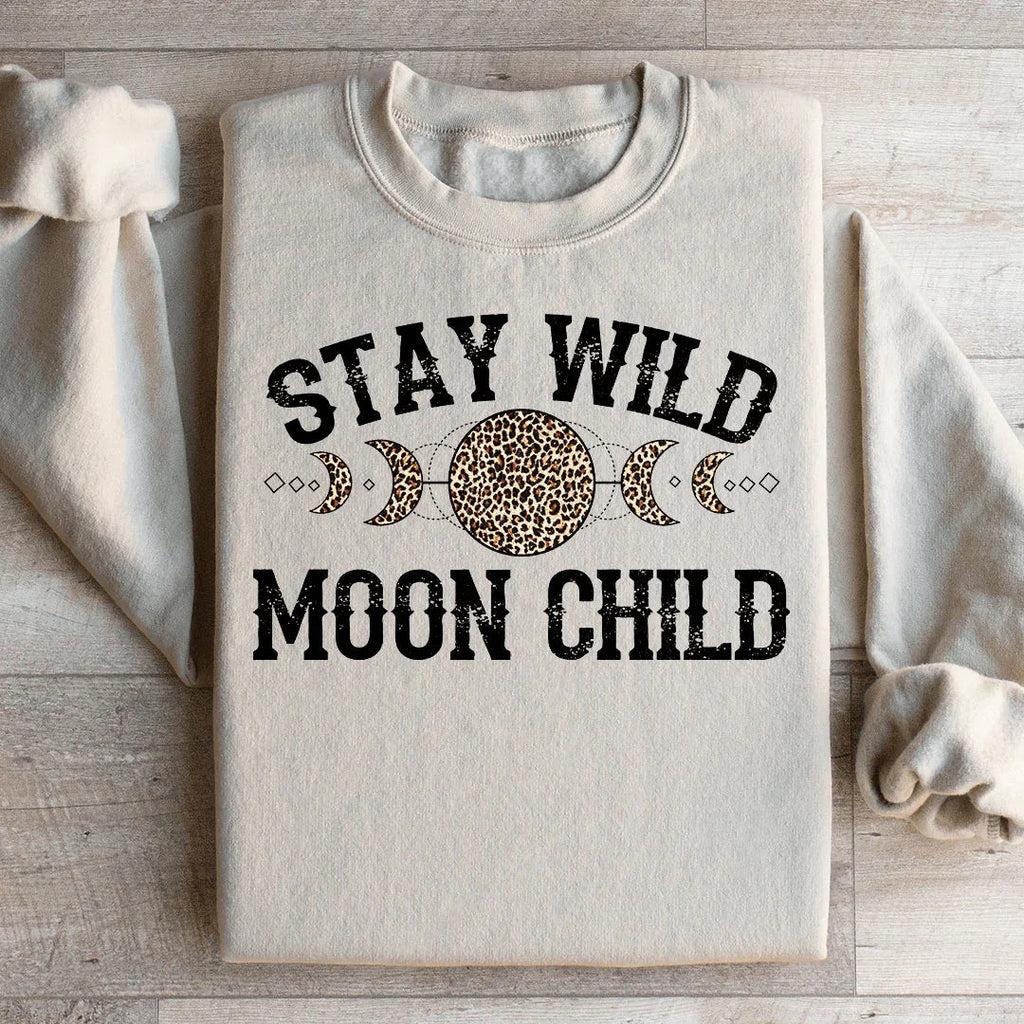 Stay Wild Moon Child Leopard Sweatshirt