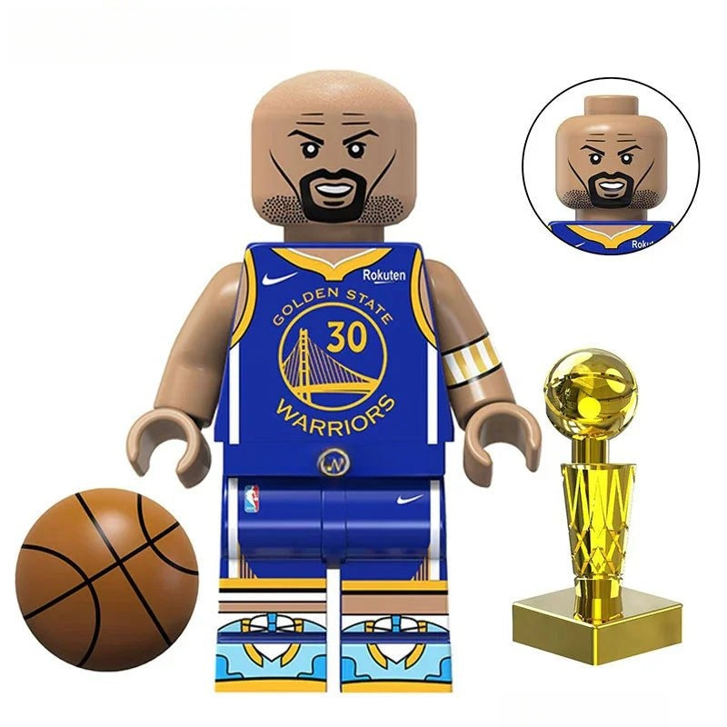 Stephen Curry Minifigure Toy Sports Icons NBA Basketball
