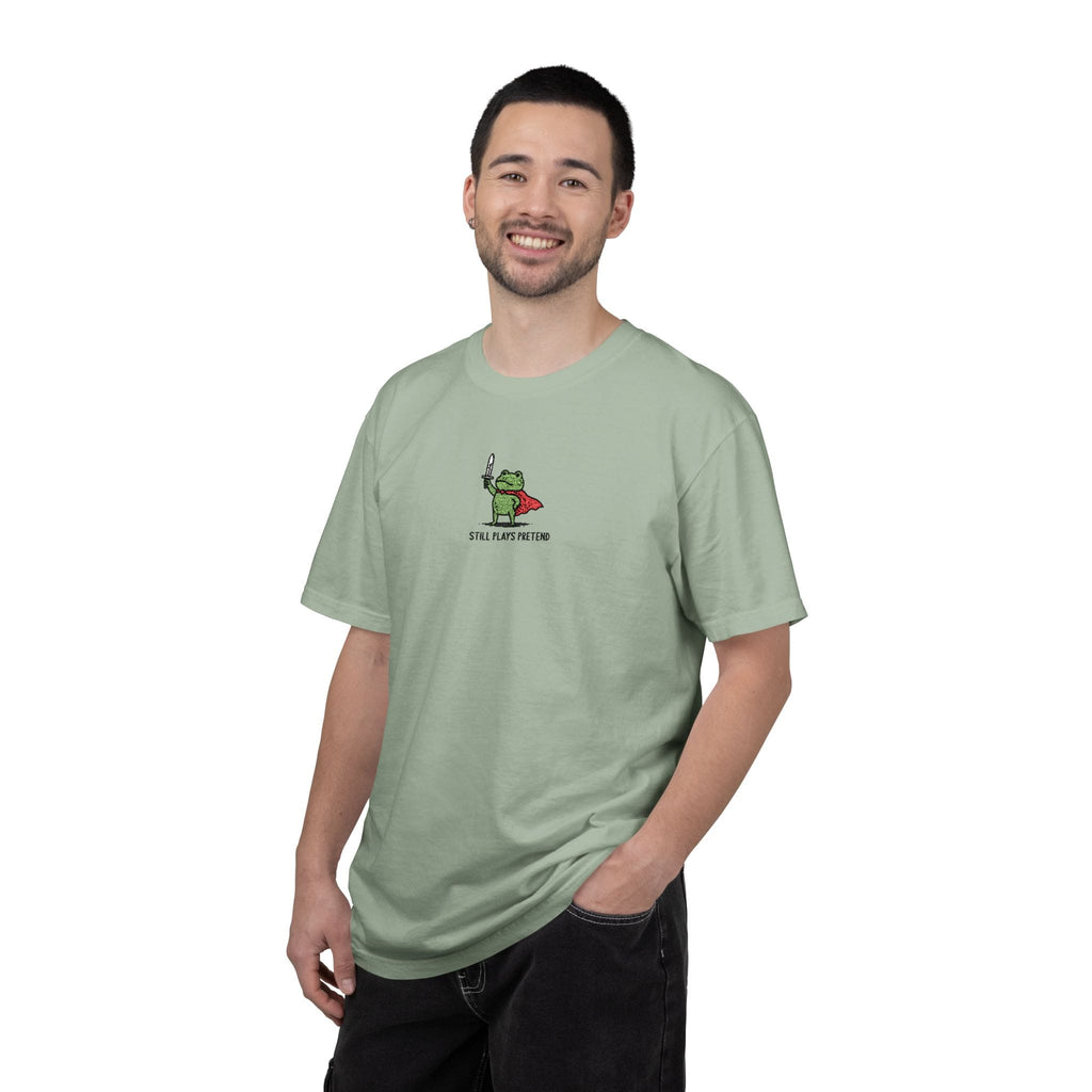 Still Plays Pretend Embroidery T-shirt - Comfort Colors