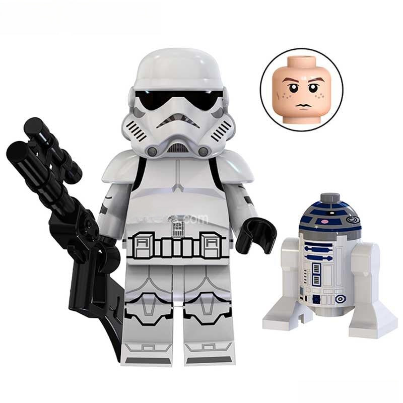 Stormtrooper & Mini R2D2 Droid Lego Star Wars Minifigures Custom Toys – Sci-Fi Collectible Set