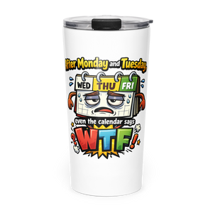 Tapered stainless steel tumbler