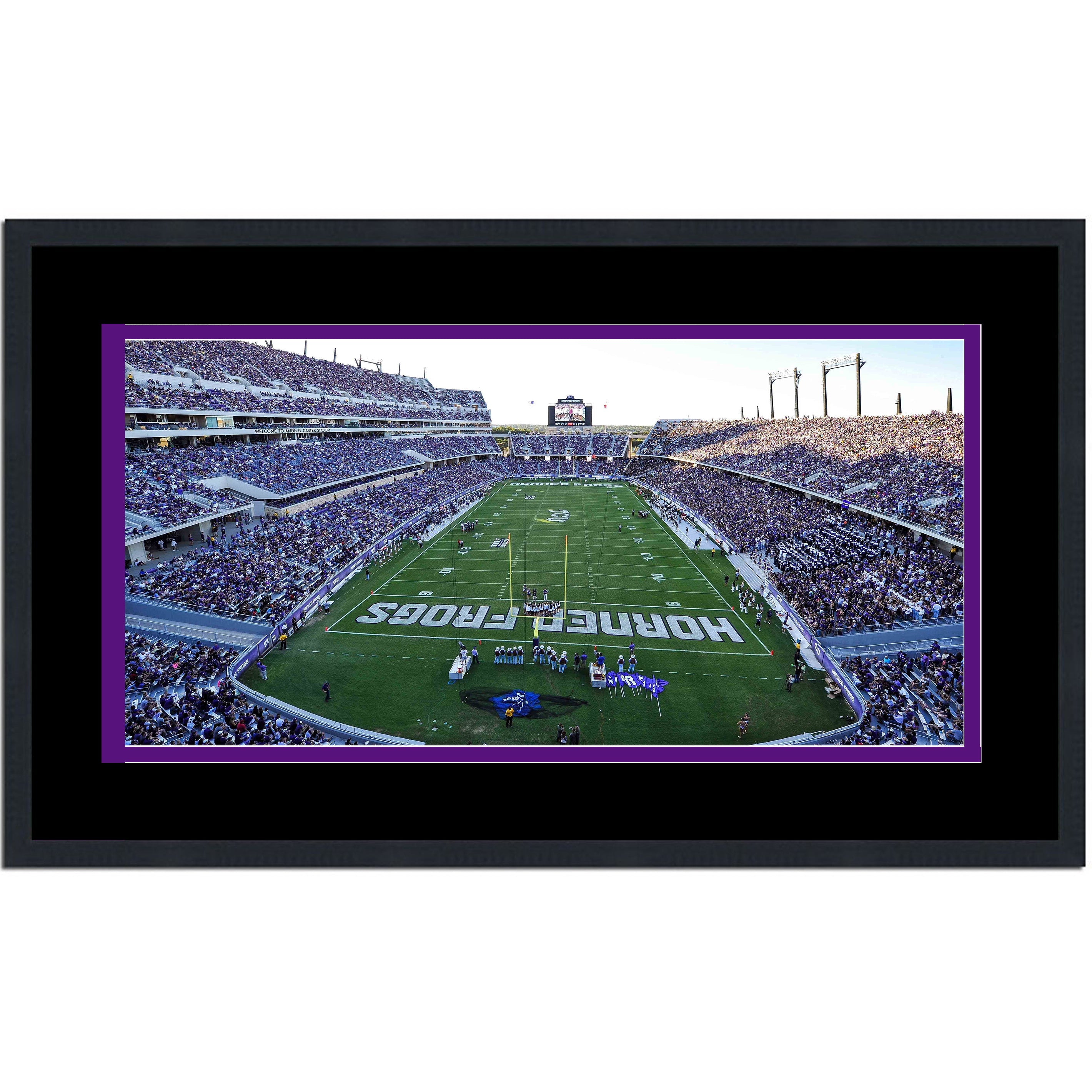Framed Amon G. Carter Stadium TCU Horned Frogs 16x24 NCAA Football Photo Professionally Matted