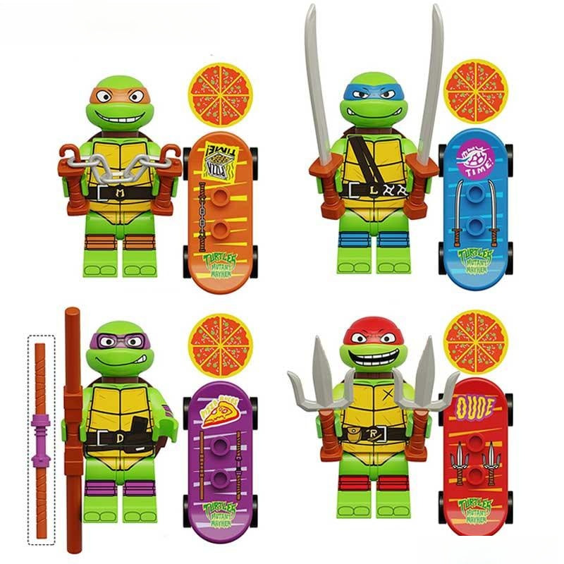 Teenage Mutant Ninja Turtles Mutant Mayhem (TMNT) Minifigures Set of 4 | Custom LEGO Figures 2