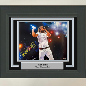 Framed Autographed/Signed Tekashi 6ix9ine Daniel Hernandez 16x20 Photo BAS COA