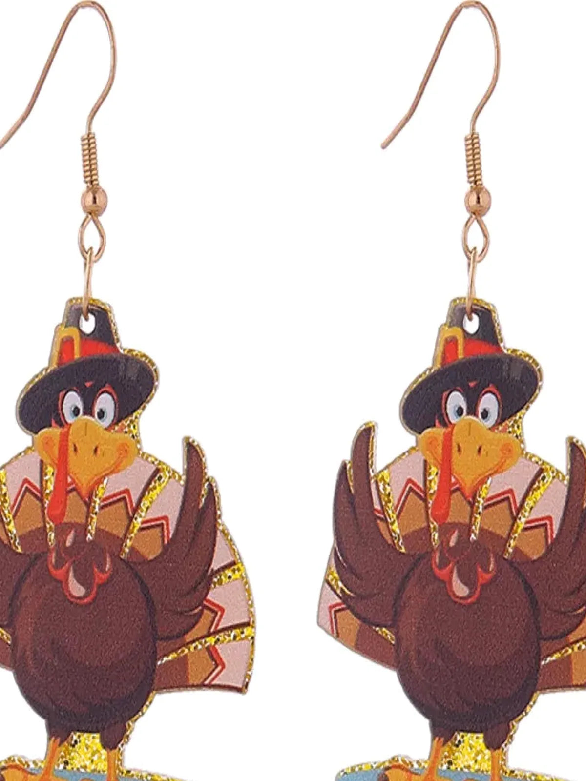 Thanksgiving Turkey Dangle Earrings