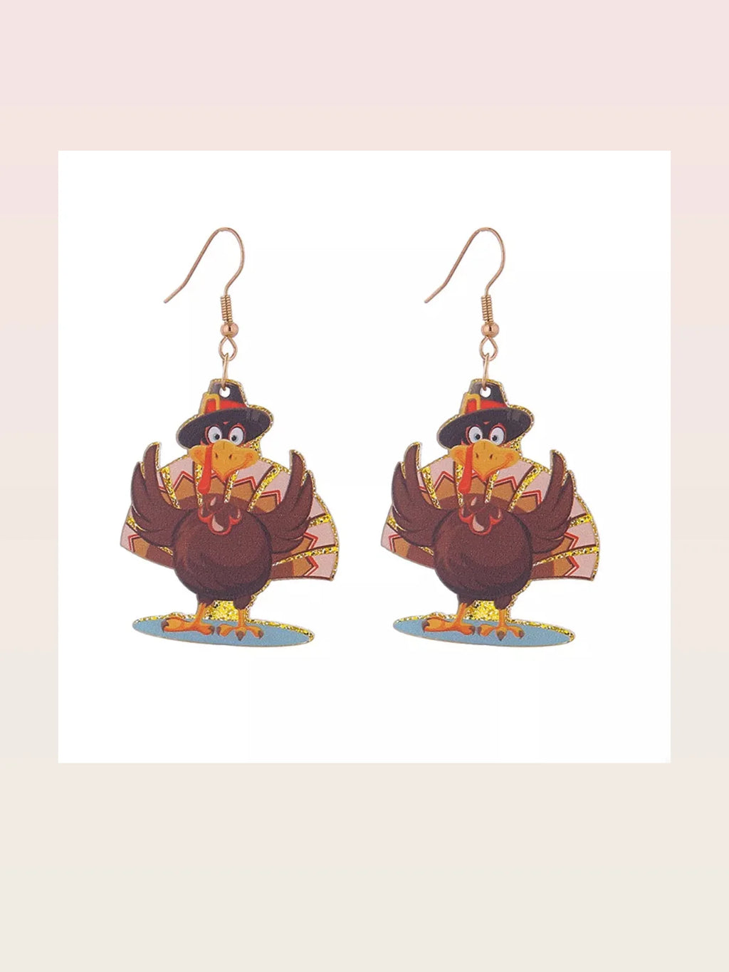 Thanksgiving Turkey Dangle Earrings