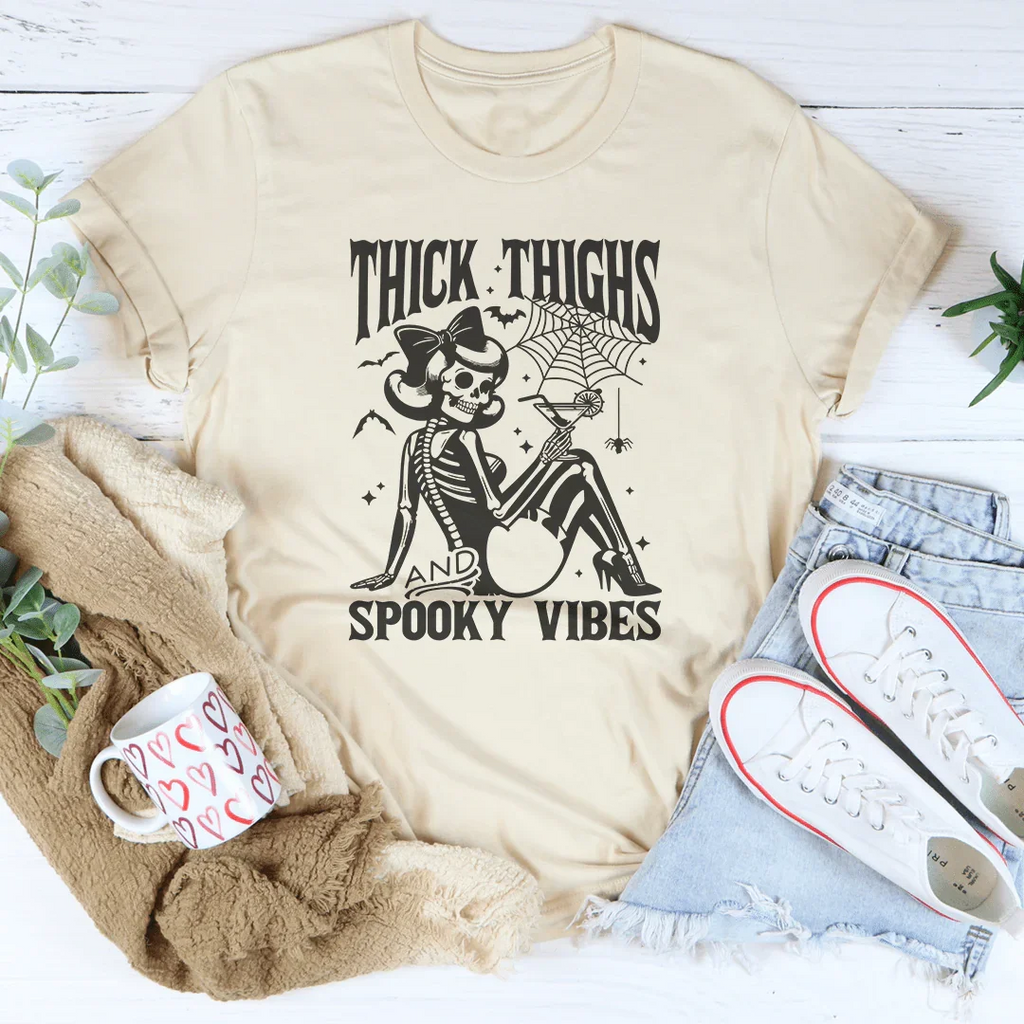 Thick Thighs And Spooky Vibes Tee