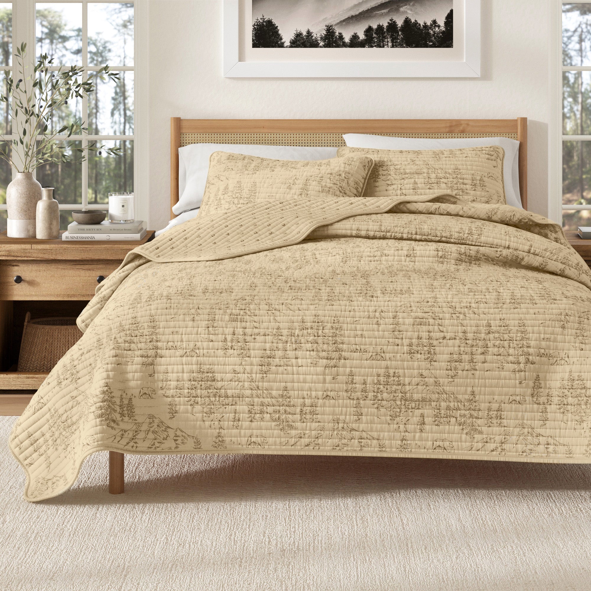 Lodge Printed Quilt - Moonlight Ridge
