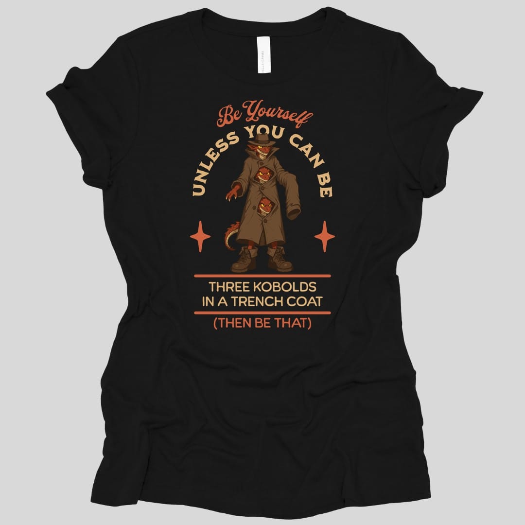 Three Kobolds in a Trench Coat Women's T-shirt