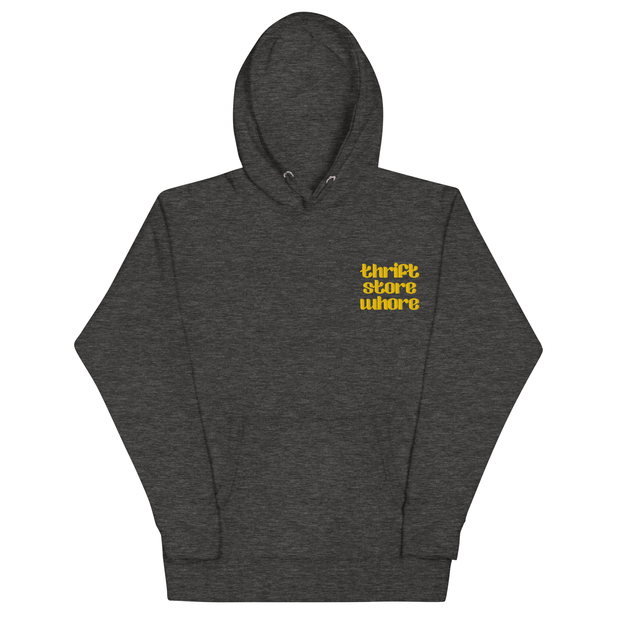 Thrift Store Whore Embroidered Hoodie