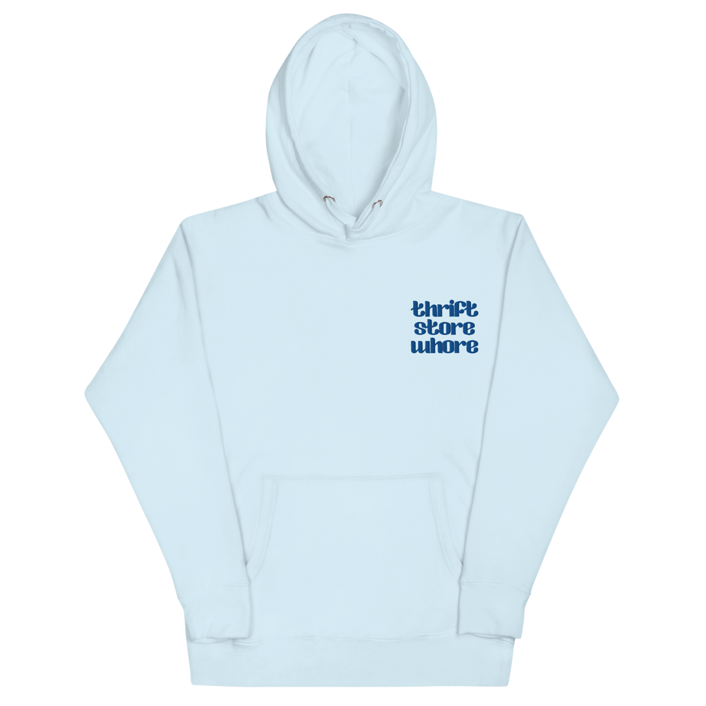 Thrift Store Whore Embroidered Hoodie