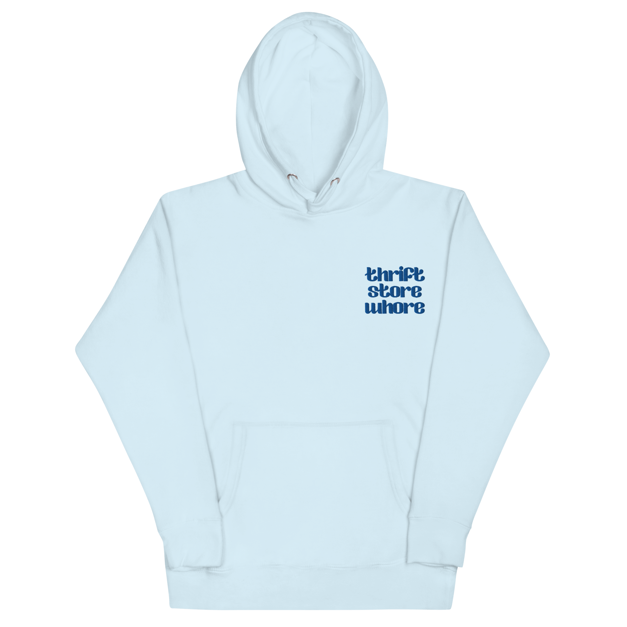 Thrift Store Whore Embroidered Hoodie