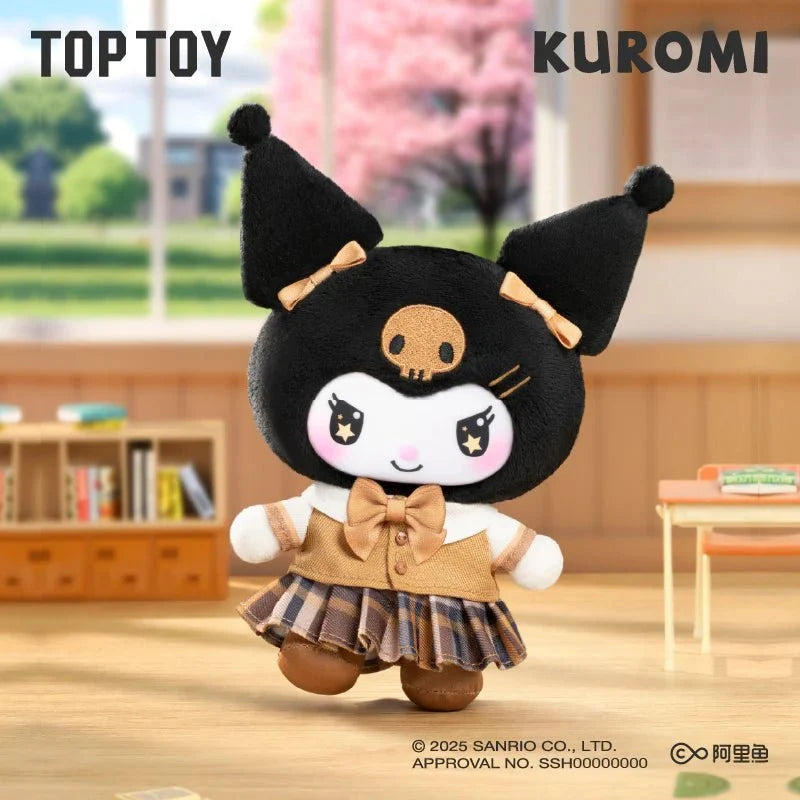 Top Toy Kuromi School Life Series Vinyl Plush Keychain Blind Box Pendant