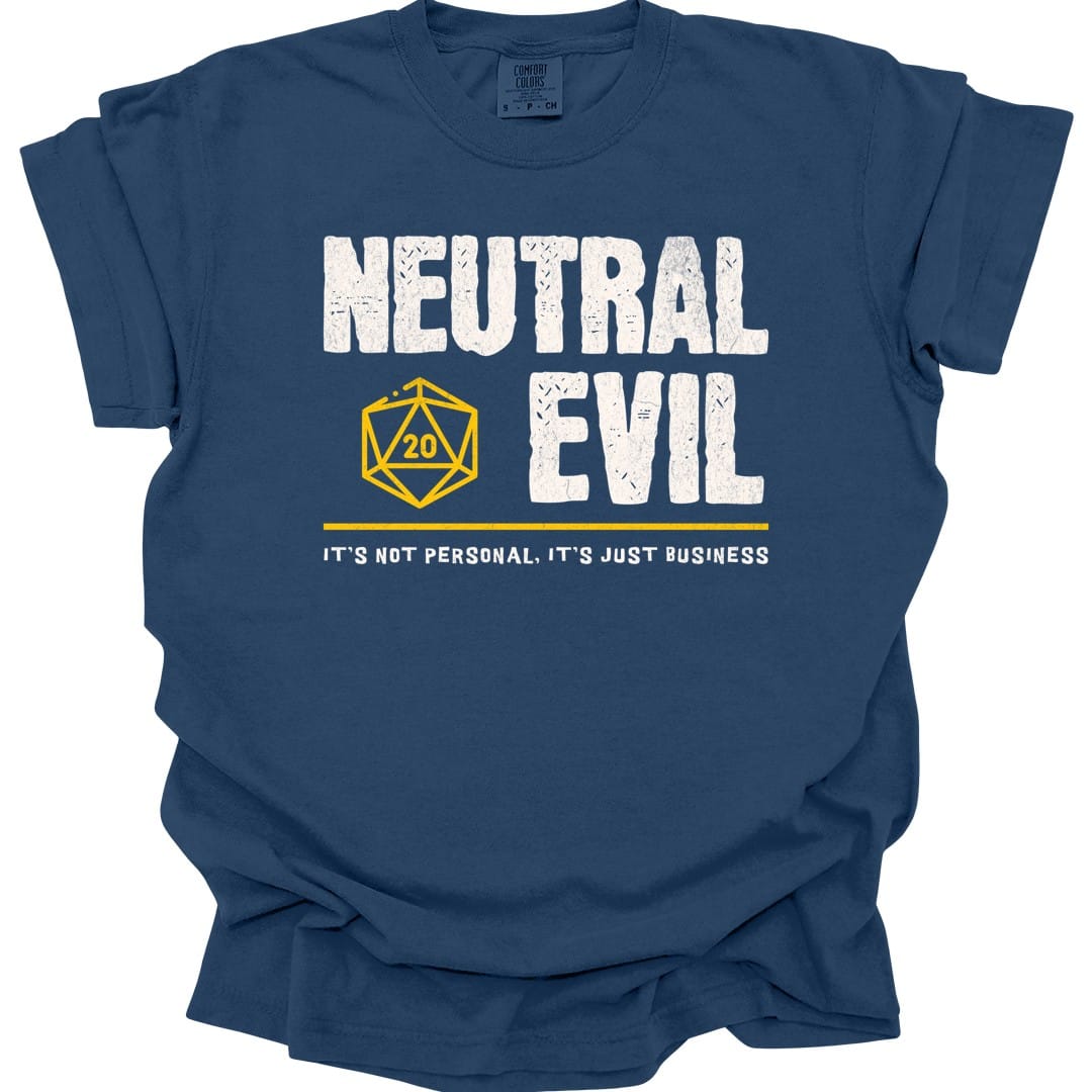 Neutral Evil Shirt - D&D Alignment T-shirt - Comfort Colors