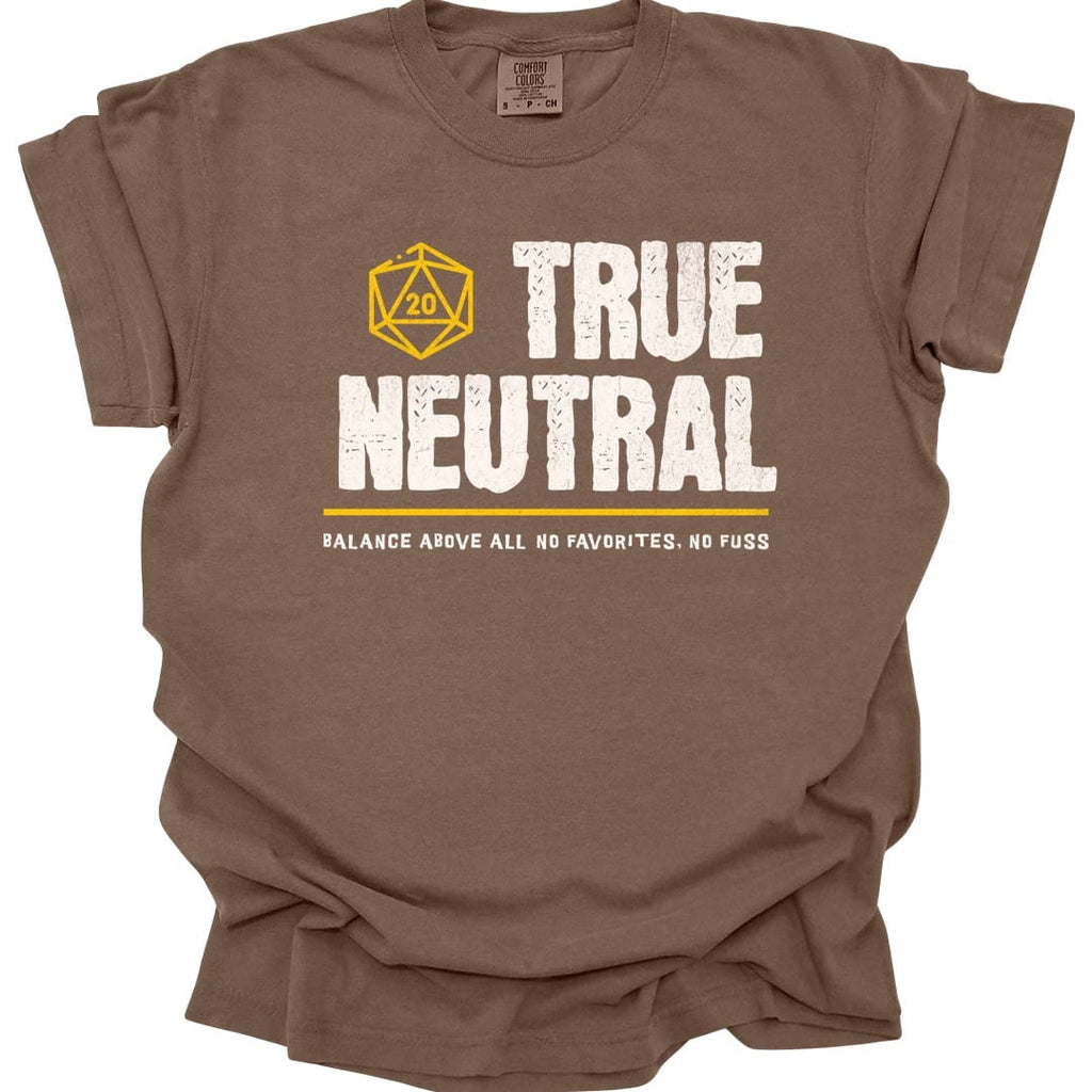 True Neutral Shirt - D&D Alignment T-shirt - Comfort Colors