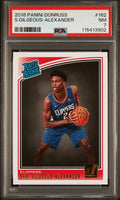 Graded 2018 Panini Donruss Shai Gilgeous-Alexander #162 Rookie RC Basketball Card PSA 7 Near Mint