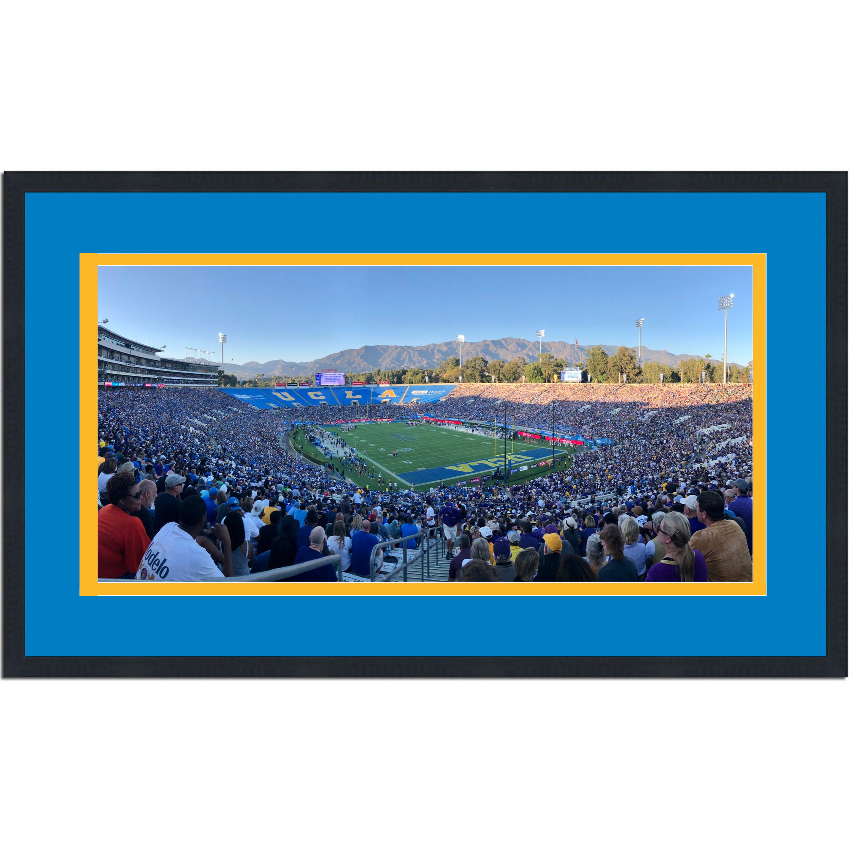 Framed Rose Bowl UCLA Bruins 16x24 NCAA Football Photo Professionally Matted