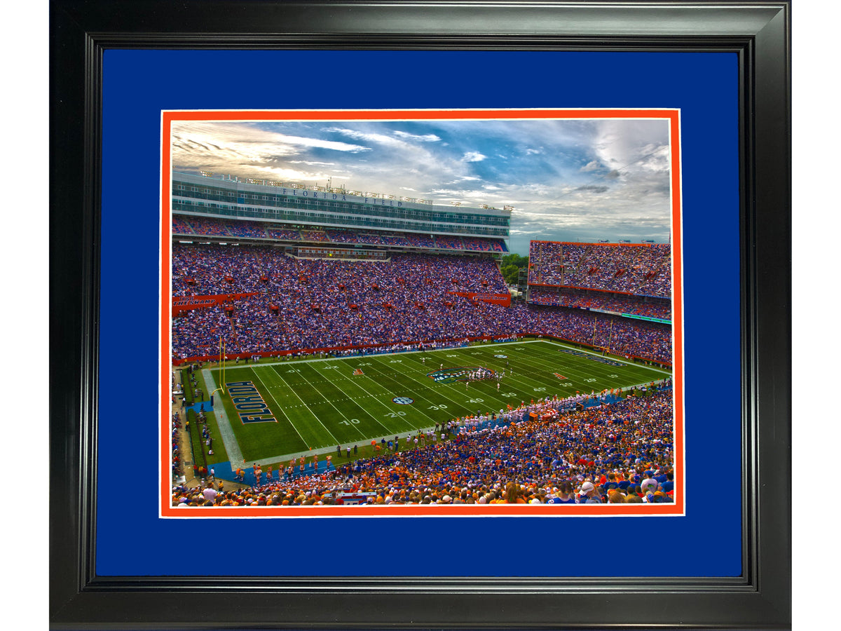 Framed Ben Hill Griffin Stadium (The Swamp) Florida Gators 11"x14" NCAA Football Photo Professionally Matted
