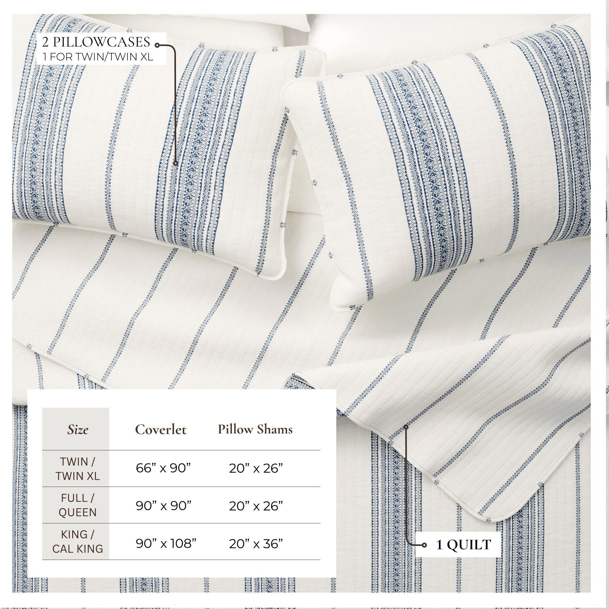 Stripe Quilt - Wesley Collection