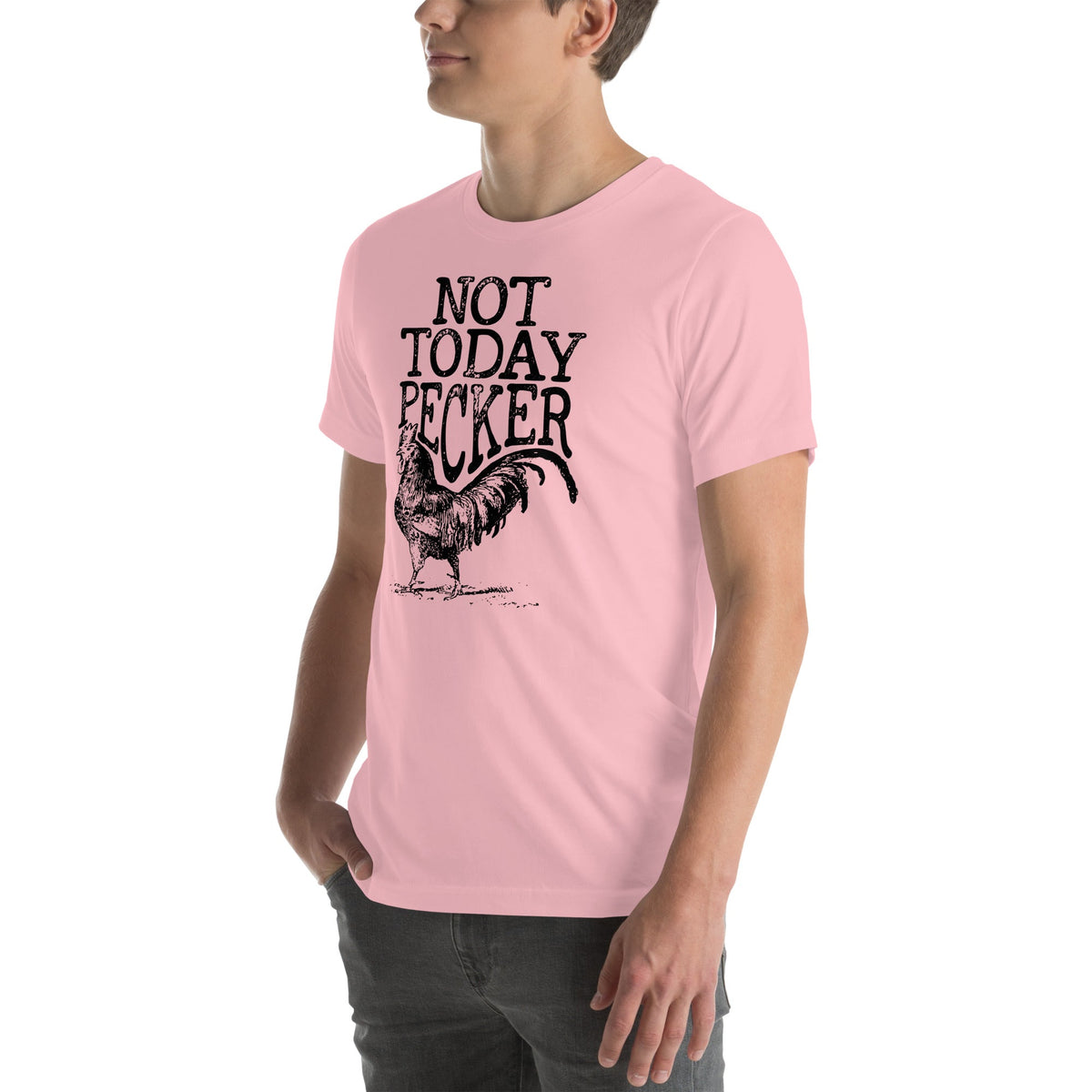 Rustic Country Humor Graphic Shirt – \"NOT TODAY PECKER\"