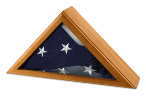Cadet Iii Flag Display Case For 3ft X 5ft Flag - Oak.