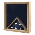 Flag Medal Display Case, Military Flag Box, Oak Military flag Box
