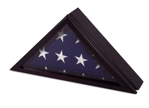 Officers Flag Display Case for 3Ft X5Ft Flag, Cherry