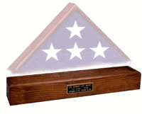 Wood Pedestal, Pedestal For A Flag Case, Cherry