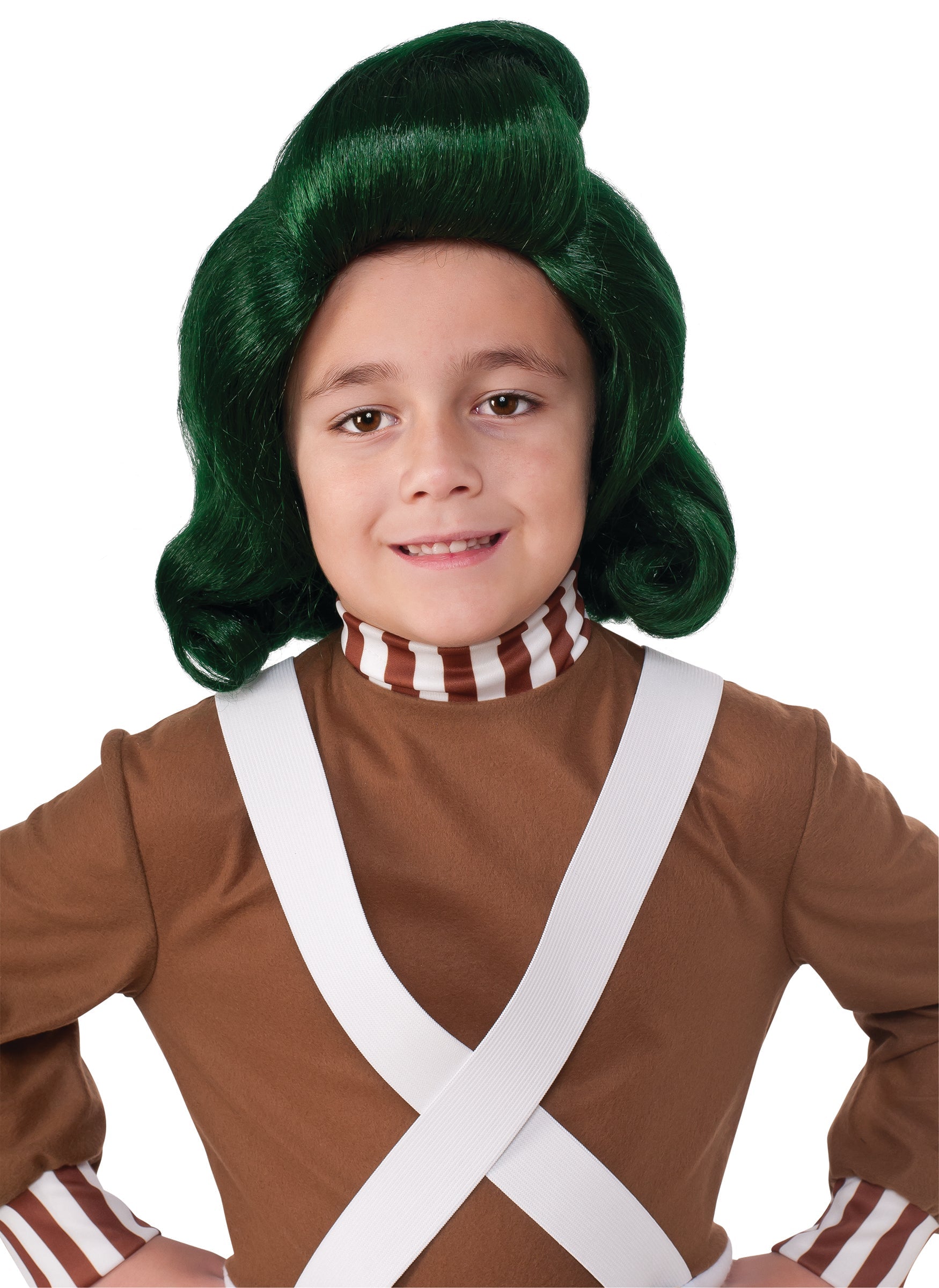 Willy Wonka and the Chocolate Factory Green Oompa Loompa Child Wig