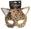 Leopard Deluxe Cat Masquerade Venetian Mask