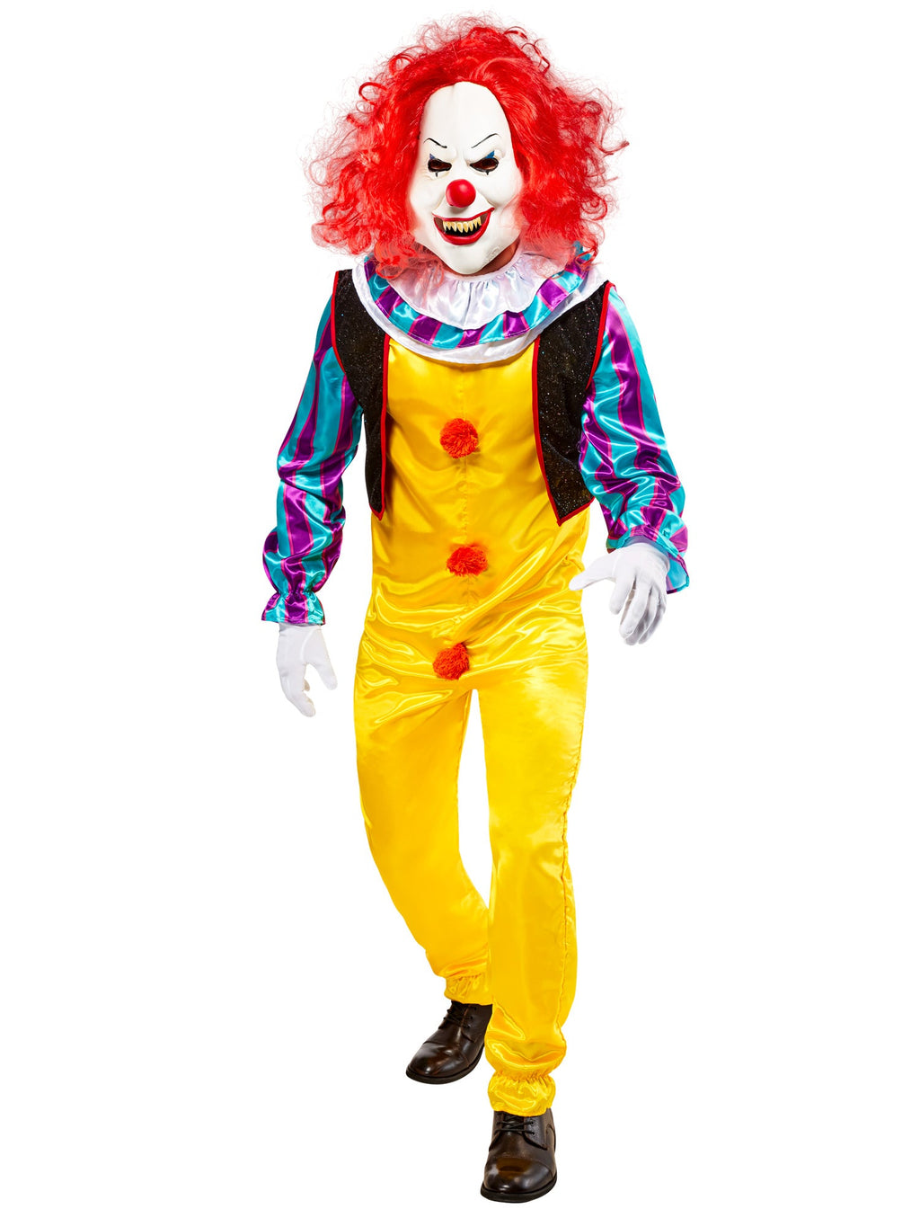 IT the Movie: Deluxe Pennywise Adult Costume with Mask XL