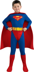 DC Comic Superman Boys Costume With Cape Large