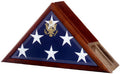 Flag case profile with a built-in urn compartment