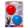 Glitter Ball 2-Pack Dog Toy | Soft Rubber Floating Fetch Ball with Treat Dispenser | USA Made