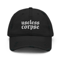 Useless Corpse Gothic Distressed Dad Cap